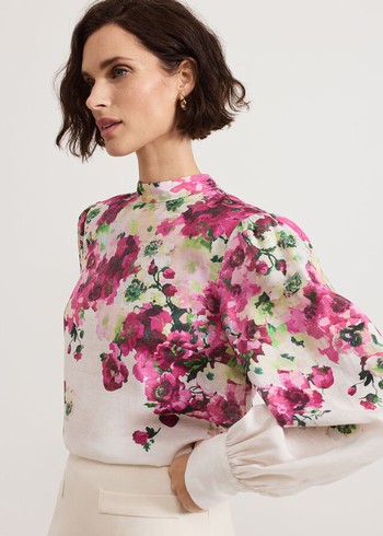 Phase Eight Winnie Floral Shirts Multicolor USA | 3968042-UR